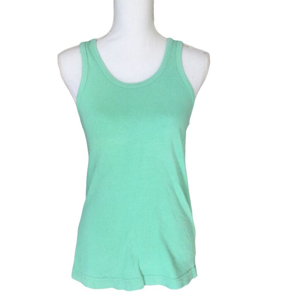 U S Vintage Womens Racerback Tank Top Size M Sea Green $30 VTG 90s